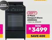 Defy 4 Place Compact Stove DSS554 836655
