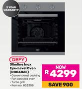 Defy Slimline Inox Eye Level Oven DBO486E 833308