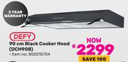 Defy 90cm Black Cooker Hood DCH90B 850015754