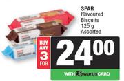 Spar Flavoured Biscuits Assorted-For 3 x 125g