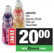 Aquelle Viv Sports Drink Assorted-For 2 x 500ml