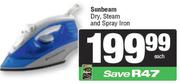 Sunbeam Dry, Steam & Spray Iron