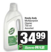 Handy Andy Multipurpose Cleaner Assorted-750ml  