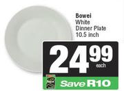 Bowei White Dinner Plate 10.5 Inch