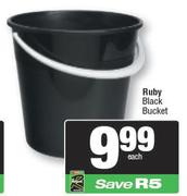 Ruby Black Bucket