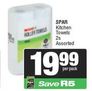 Spar Kitchen Towels Assorted-2s Per Pack