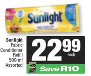 Sunlight Fabric Conditioner Refill Assorted-500ml