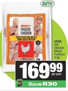 Spar IQF Chicken Mixed Portions-4Kg Per Pack