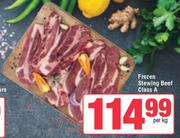 Frozen Stewing Beef (Class A)-Per Kg