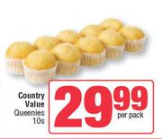 Country Value Queenies-10s Per Pack