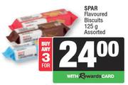 Spar Flavoured Biscuits Assorted-For 3 x 125g