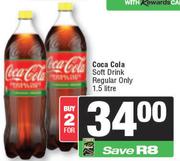 Coca Cola Soft Drink Regular Only-For 2 x 1.5L