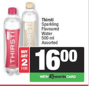 Thirsti Sparkling Flavoured Water Assorted-For 2 x 500ml