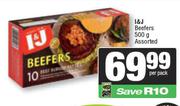 I&J Beefers Assorted-500g