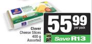 Clover Cheese Slices Assorted-400g Per Pack