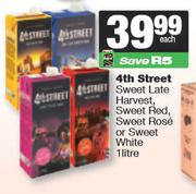 4th Street Sweet Late Harvest,Sweet Red,Rose Or Sweet White-1L