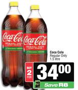 Coca-Cola Regular Only-For 2 X 1.5 Ltr