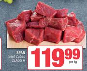 Spar Beef Cubes Class A-Per Kg