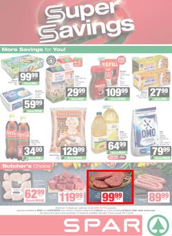 SPAR & SUPERSPAR KwaZulu-Natal (Town) : Super Savings (09 March - 22 March 2026), page 1