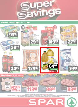 SPAR & SUPERSPAR KwaZulu-Natal (Town) : Super Savings (09 March - 22 March 2026), page 1