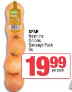 Spar Freshline Onions Sausage Pack-5s Per Pack