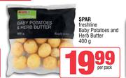 Spar Freshline Baby Potatoes And Herb Butter-400g Per Pack