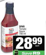 Spar Tomato Sauce-700ml Each