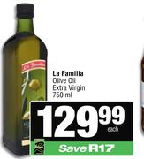 La Familia Olive Oil Extra Virgin-750ml Each