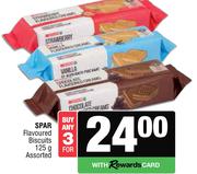 Spar Flavoured Biscuits Assorted-For Any 3 x 125g
