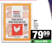 Spar IQF Frozen Chicken Thighs-1.5kg Per Pack