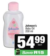 Johnson's Baby Oil-200ml Each