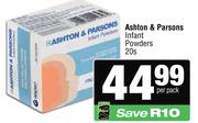 Ashton & Parsons Infant Powders-20s Per Pack