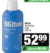 Milton Sterilsing Fluid-500ml Each