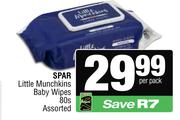 Spar Little Munchkins Baby Wipes Assorted-80s Per Pack
