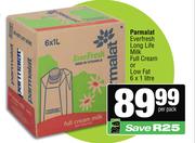 Parmalat Everfresh Long Life Milk Full Cream Or Low Fat-6 x 1L