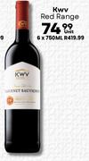 KWV Red Range-750ml