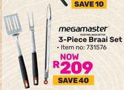 Megamaster 3 Piece Braai Set 731576