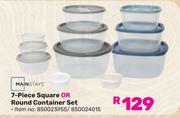 Mainstays 7 Piece Square & Round Container Set 850023955/850024015