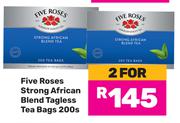 Five Roses Strong African Blend Tagless Tea Bags-For 2 x 200's Pack