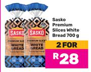 0Sasko Premium Slice White Bread-For 2 x 700g