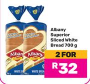 Albany Superior Slices White Bread-For 2 x 700g