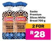 23Sasko Premium Slices White Bread-For 2 x 700g