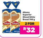 0Albany Superior Sliced White Bread-For 2 x 700g