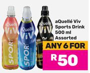 aQuelle Viv Sports Drink Assorted-For Any 6 x 500ml