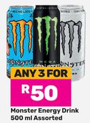 Monster Energy Drink Assorted-For Any 3 x 500ml