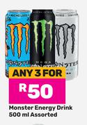 Monster Energy Drink Assorted-For 3 x 500ml