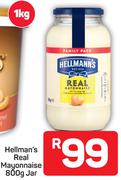 Hellman's Real Mayonnaise Jar-800g