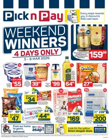 Pick n Pay : Weekend Winners (05 March - 08 March 2026)