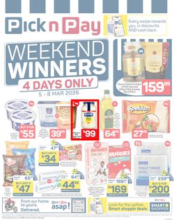 Pick n Pay : Weekend Winners (05 March - 08 March 2026), page 1