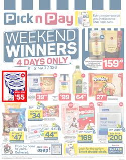 Pick n Pay : Weekend Winners (05 March - 08 March 2026), page 1